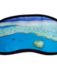 Eye Mask Blue Heart Print