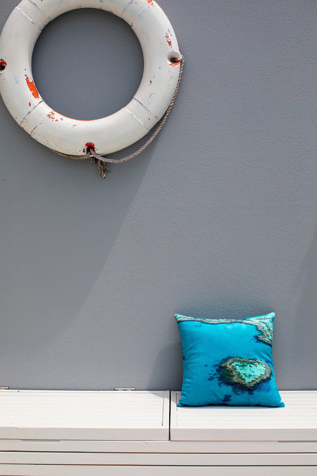 Cushion Cover Heart Reef Print