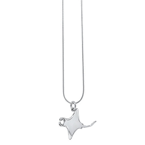 Manta Ray Pendant Sterling Silver
