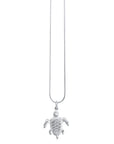 Turtle Large Necklace - Sterling Silver