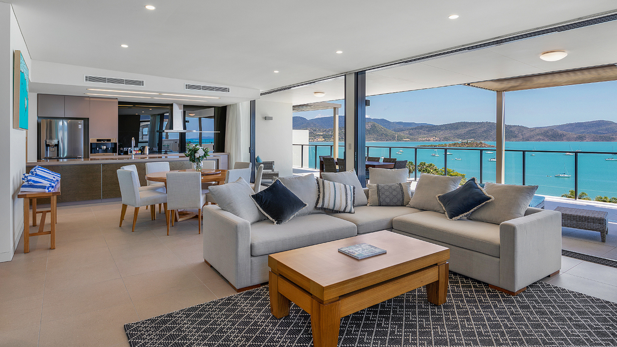 Mirage Whitsunday renovated penthouses featuring prints by Brooke Miles