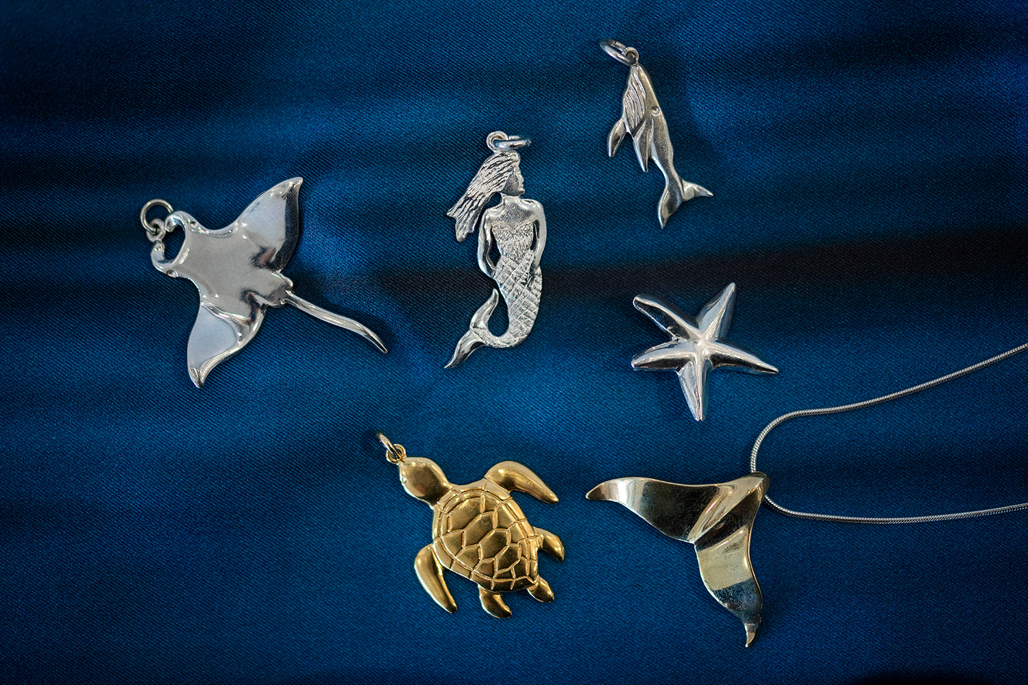 jewellery manta ray, starfish, mermaids