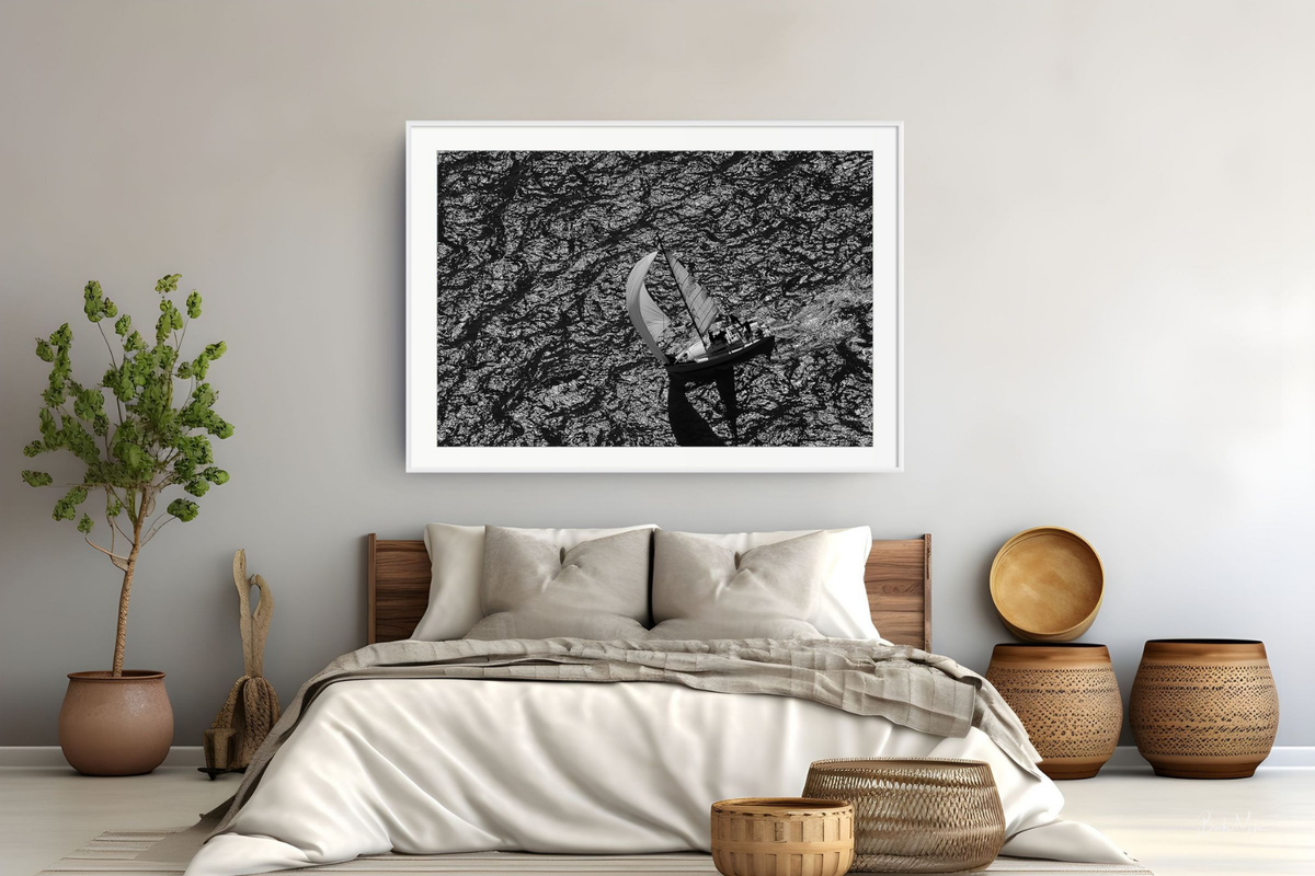 Shadow and Foil - Black and White Print