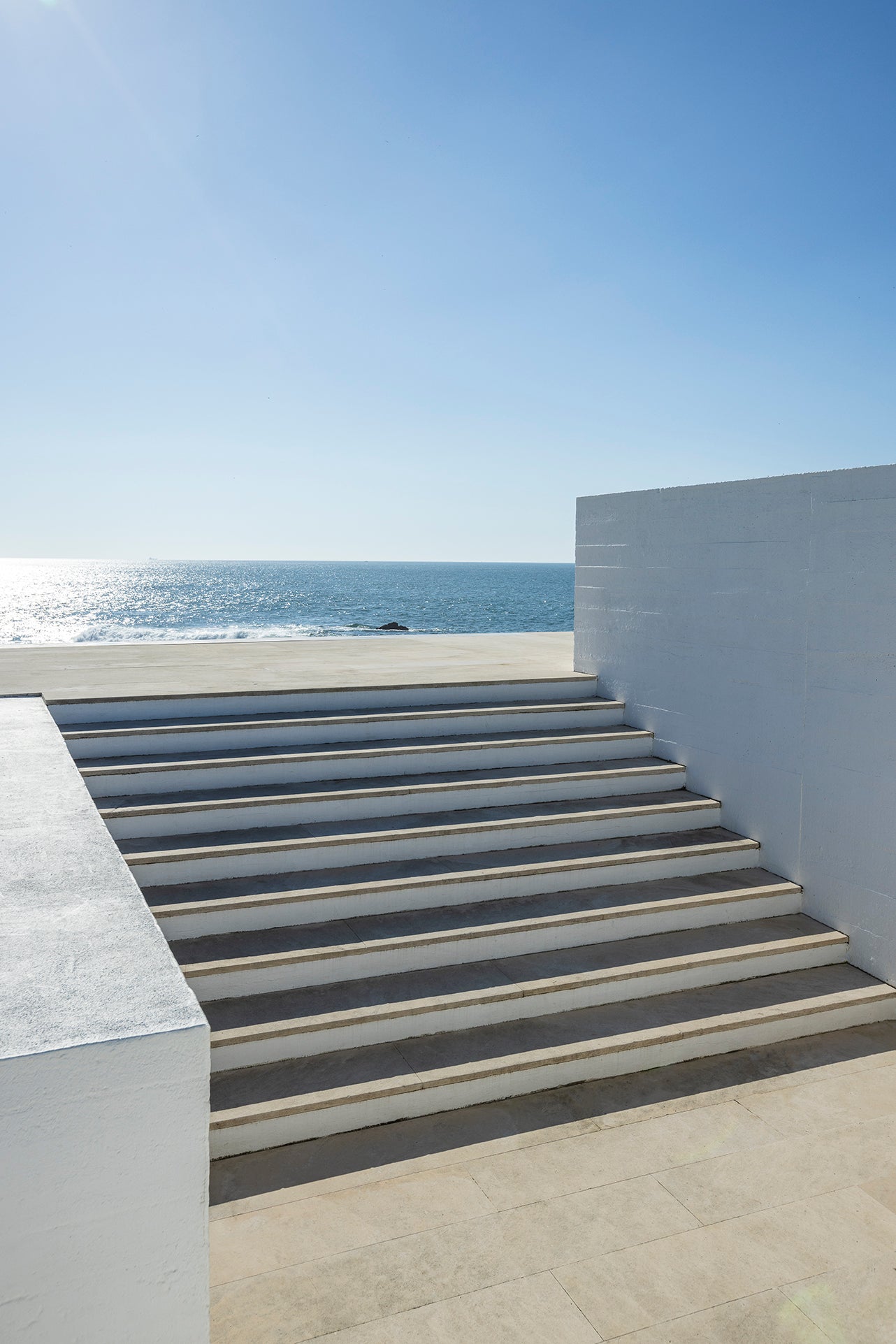 Tea House Steps - Portugal Coastal Travel Print