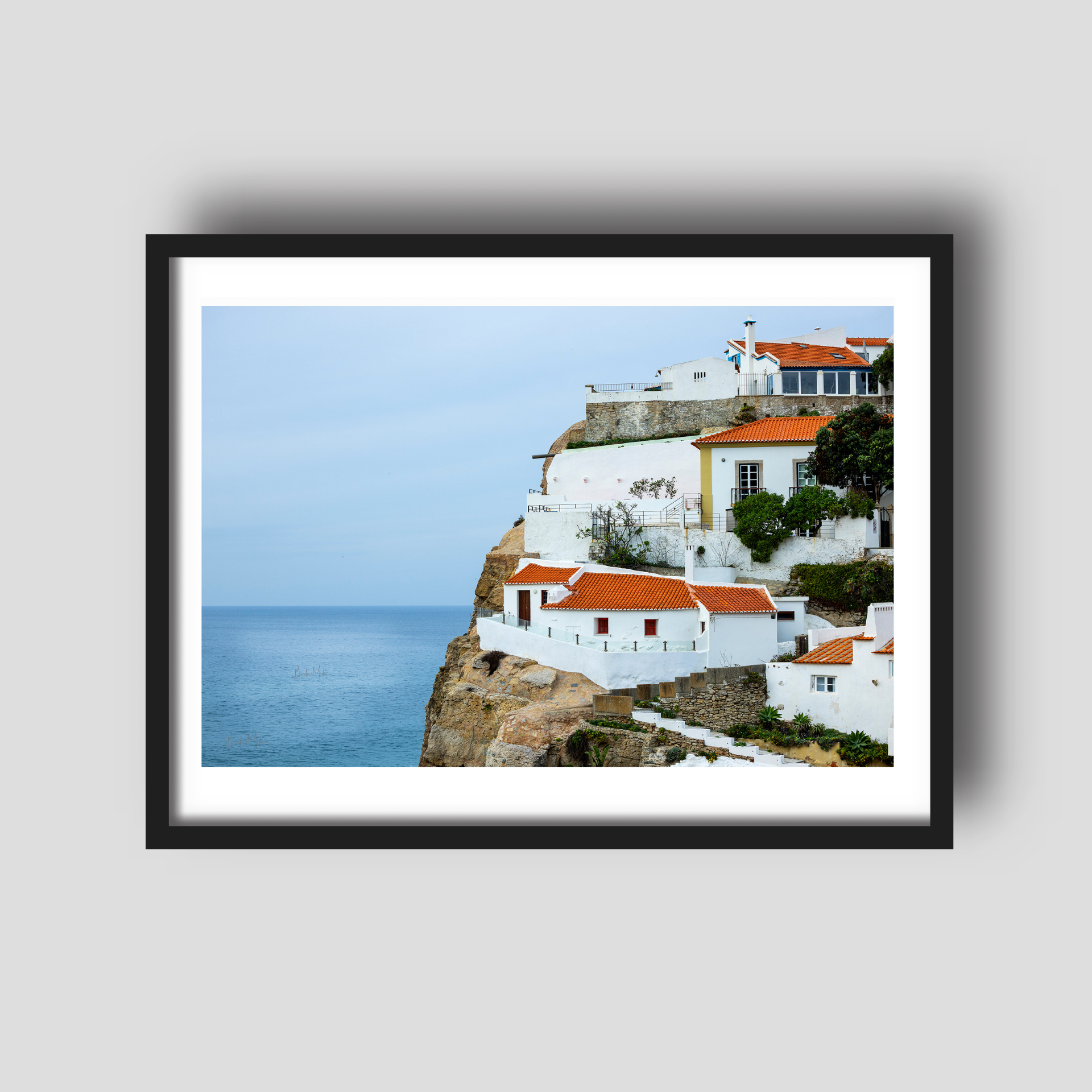 Cliffside Residence - Portugal Coastal Travel Print