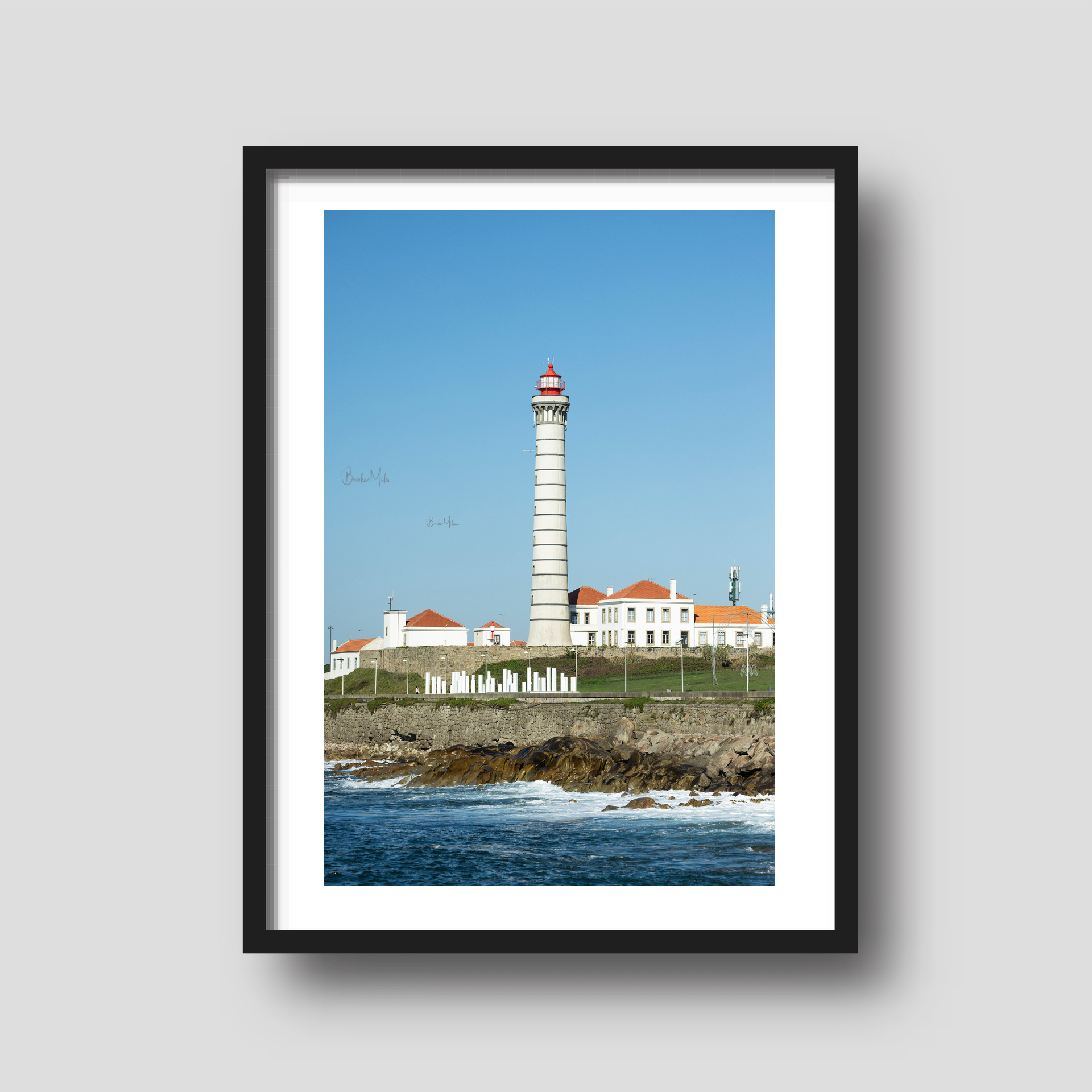 Leça Lighthouse - Portugal Coastal Travel Print