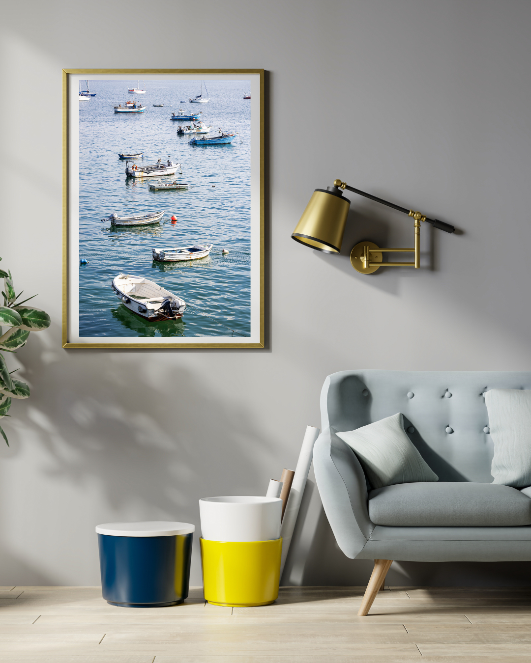 Little Boats, Big Stories - Portugal Coastal Travel Print