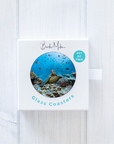 Round Glass Photo Coaster 'Poser'