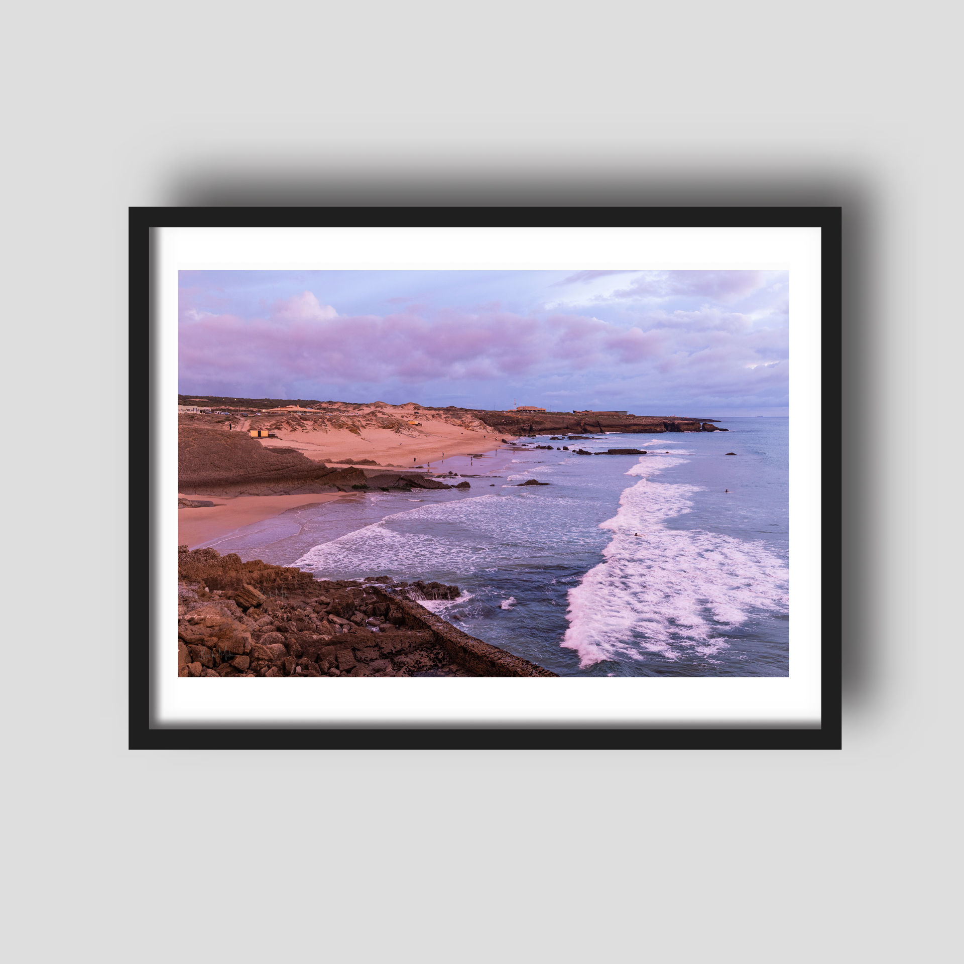 Purple Sky, Atlantic Surf - Portugal Coastal Travel Print