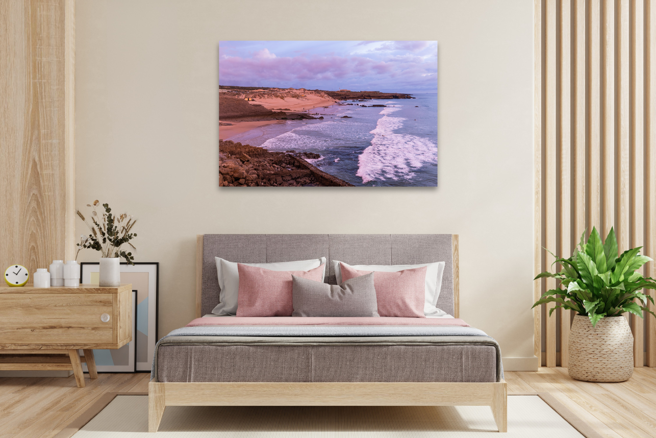 Purple Sky, Atlantic Surf - Portugal Coastal Travel Print