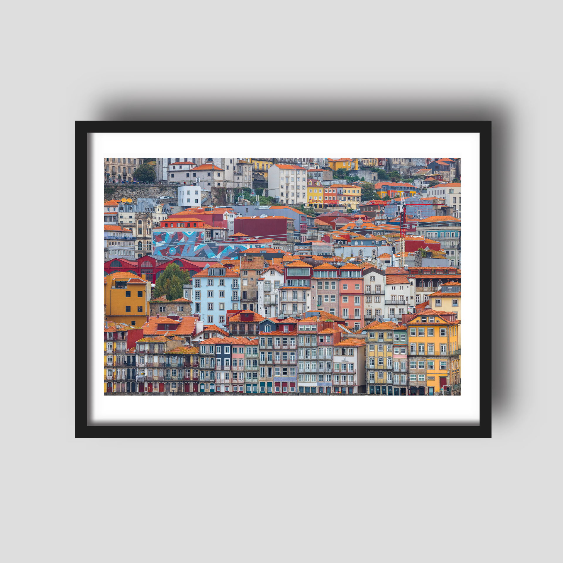 Riberia Rooftops - Portugal Travel Print