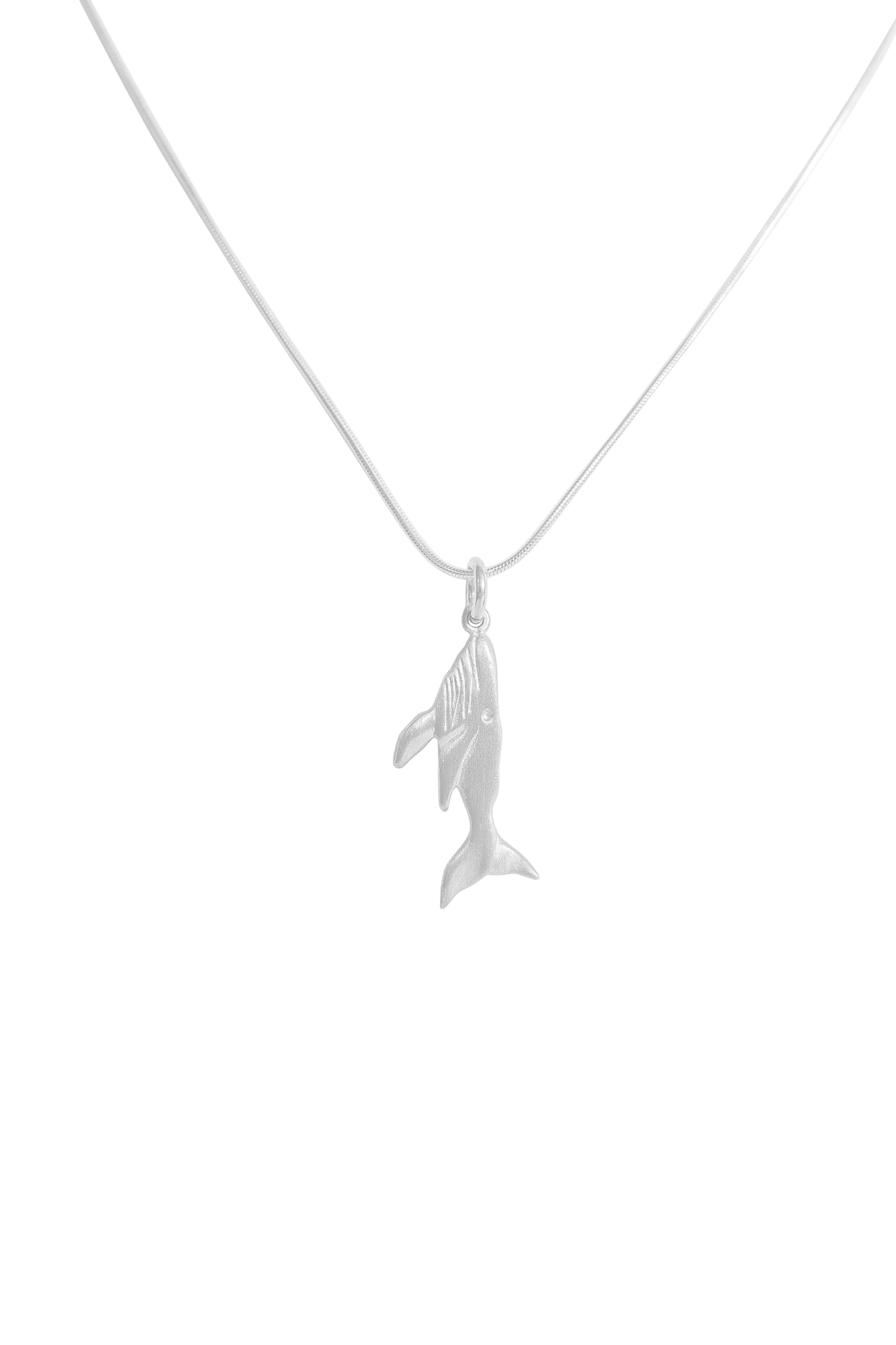 Whale Pendant  - Sterling Silver