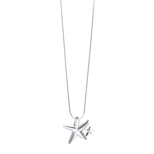 Mum &amp; Baby Starfish Pendant  - Sterling Silver