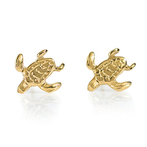 Turtle Earrings  - Gold Plated