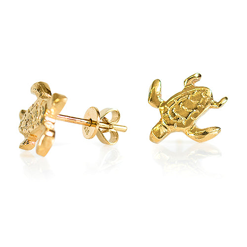 Turtle Earrings  - Gold Plated