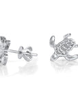 Turtle Earrings  - Sterling Silver