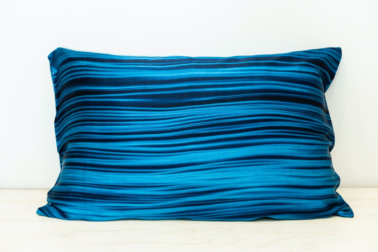Silk Pillow Case - Deep Blue