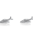 Whale Earrings  - Sterling Silver