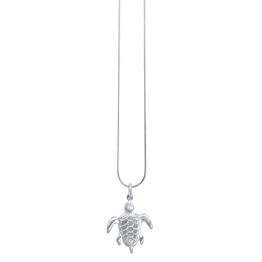 Turtle Pendant  - Sterling Silver
